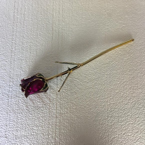 Eternal Love Rose Dipped in 24k Gold Foil V15 - Picture 7 of 10